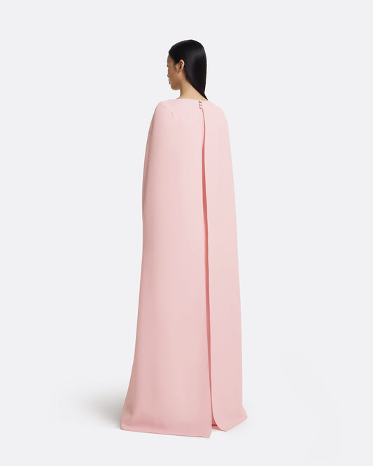 Yuna Long Dress in Lychee with Silver