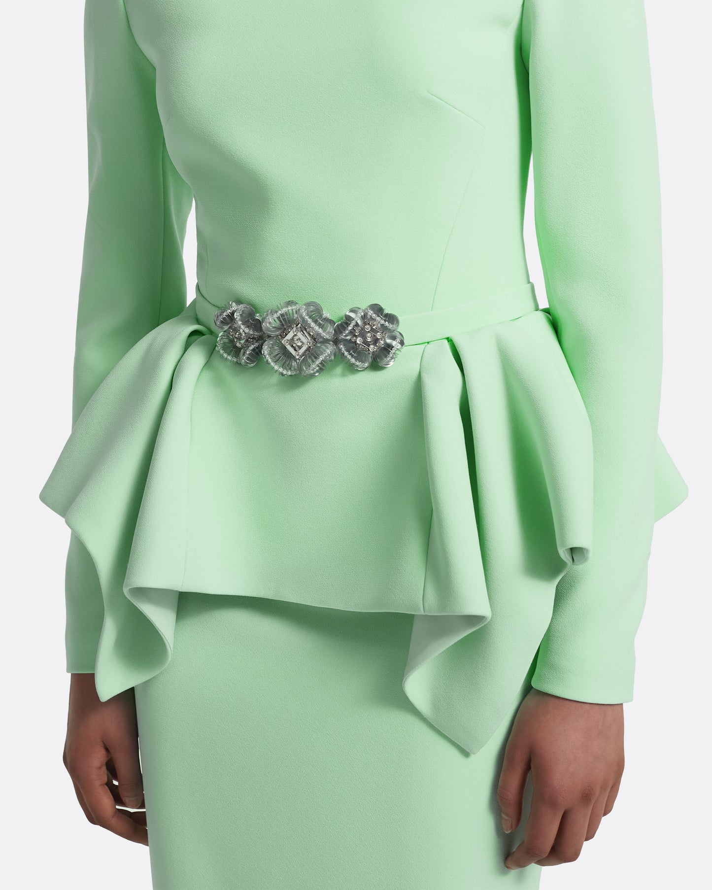Midori Top in Brook Green with Silver