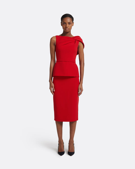 Emel Tops in Cherry Red