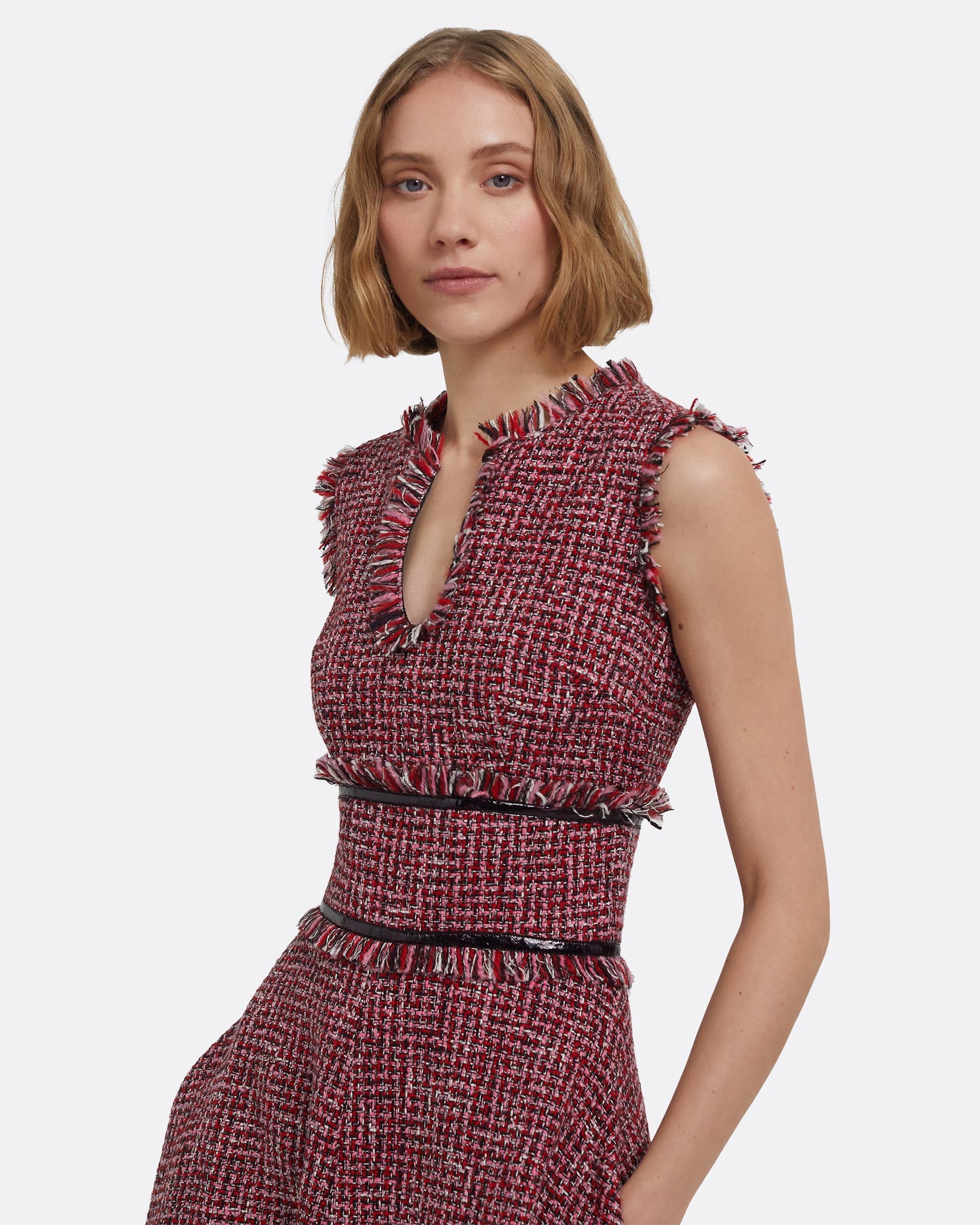 Dorothy Midi Dress in Multi-Pinks