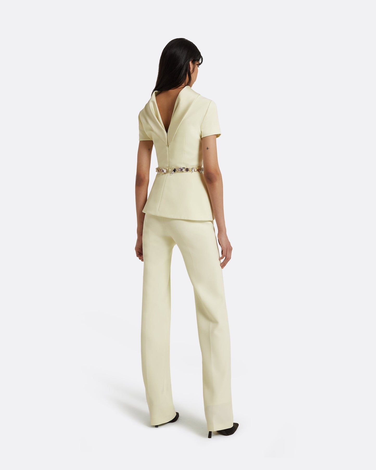Elvan Embroidered Sorbet Top