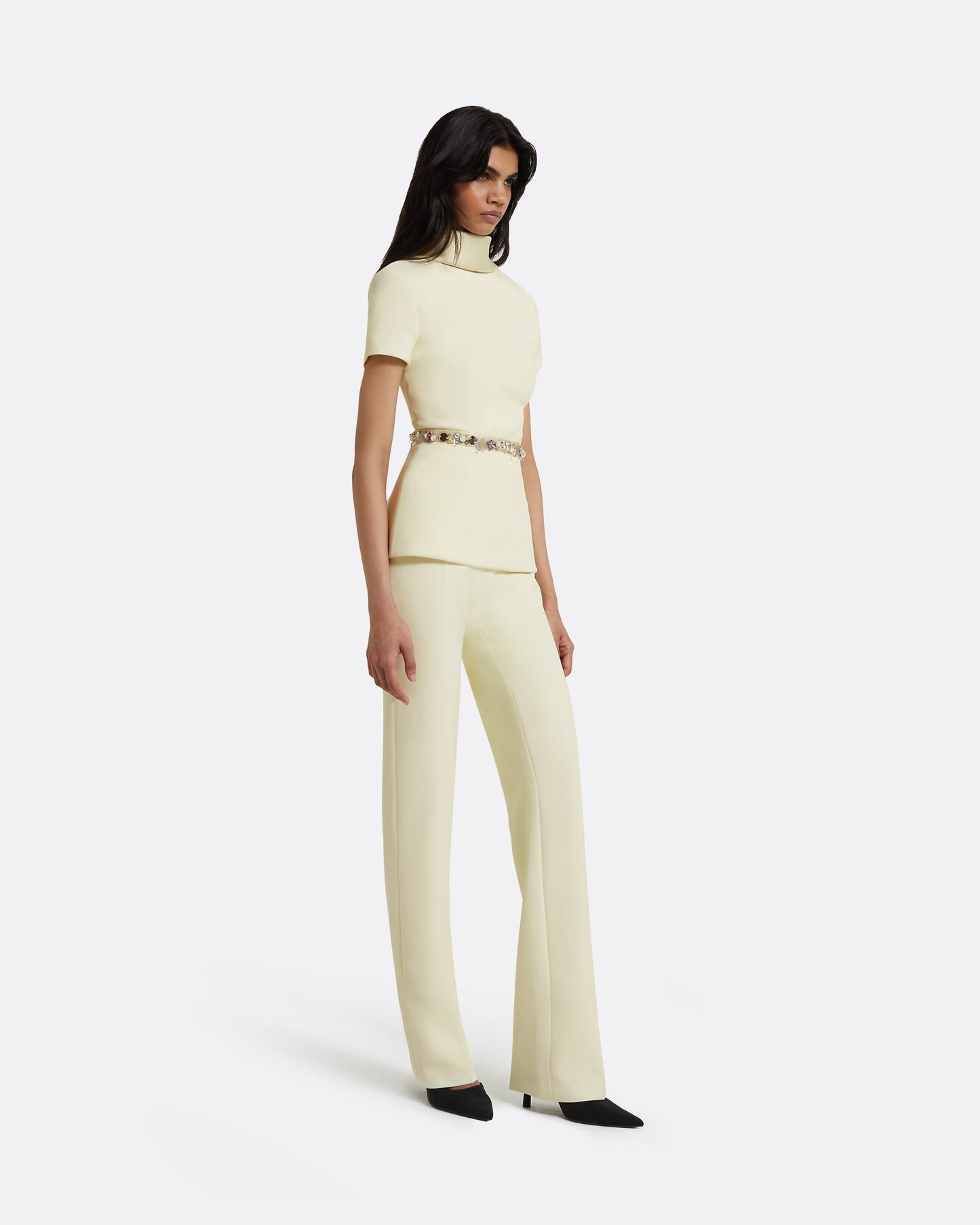 Elvan Embroidered Sorbet Top
